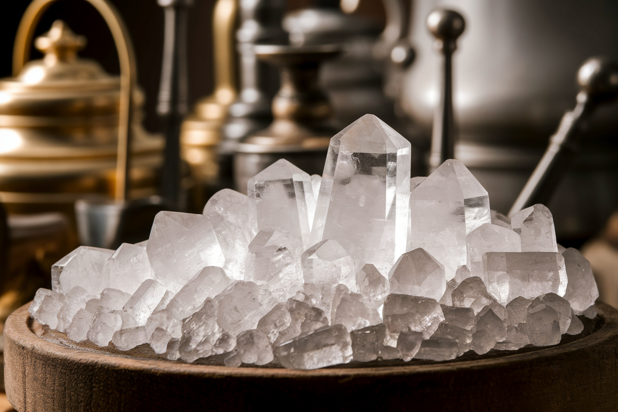 acide-oxalique-cristaux-bois-outils