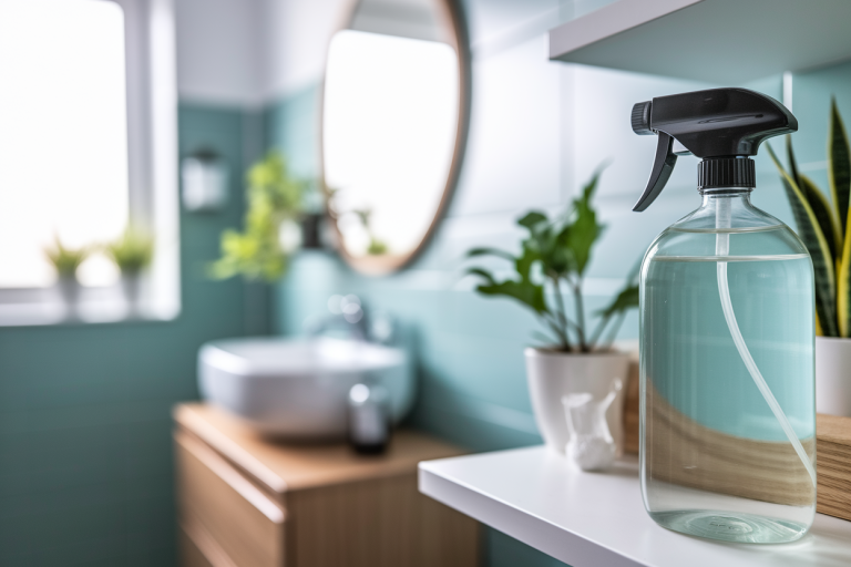 bouteille-nettoyant-naturel-etagere-salle-bain