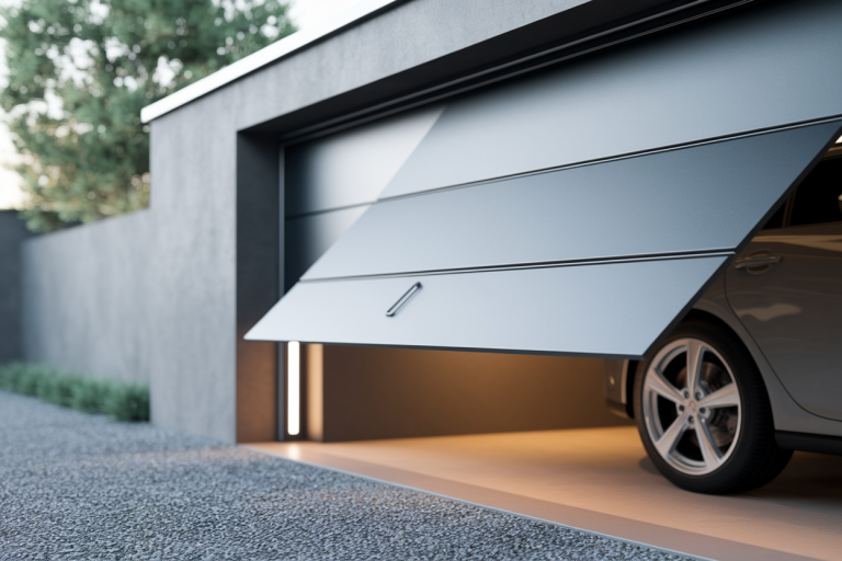 garage-moderne-porte-ouverte-voiture