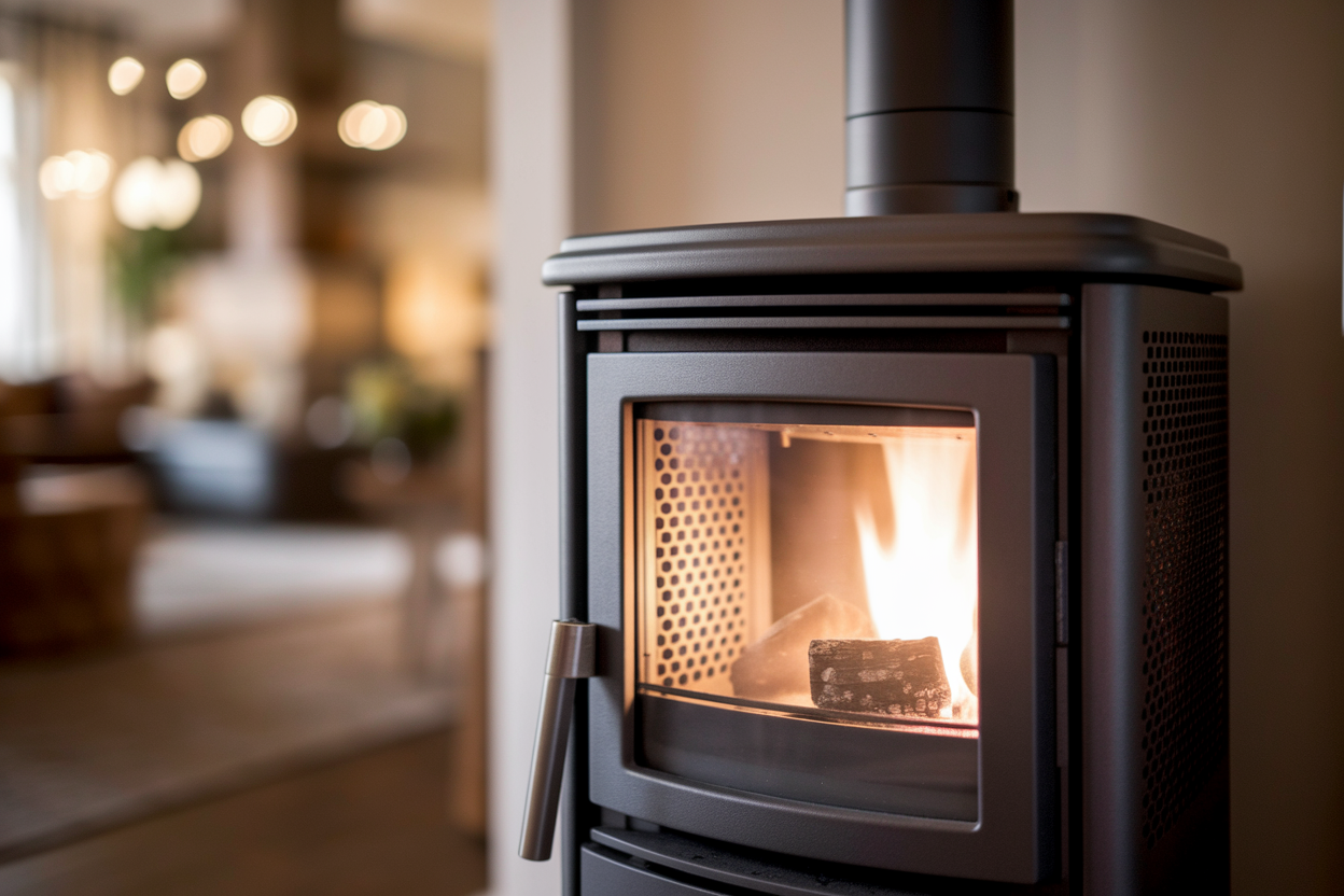 poele-granules-conduit-lueur-salon