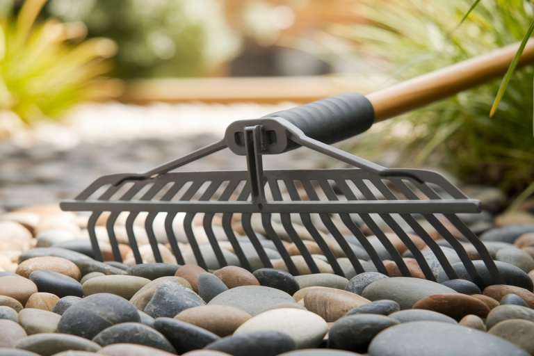 rateau-metal-chemin-galets