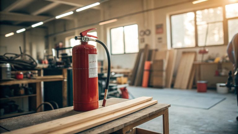 Extincteur dans l'atelier : ce que tout bricoleur doit savoir