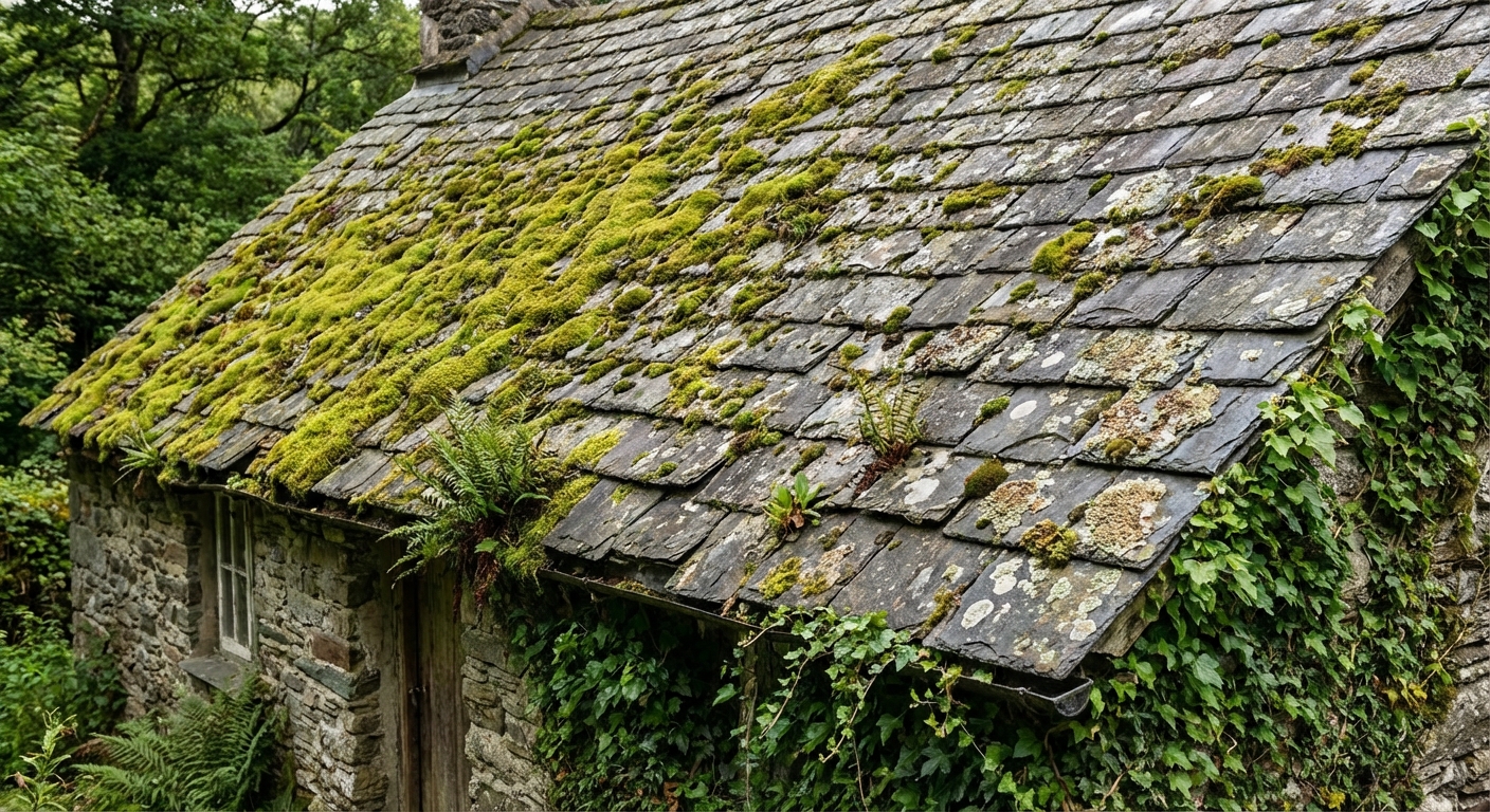 toiture-mousses-lichens-verts