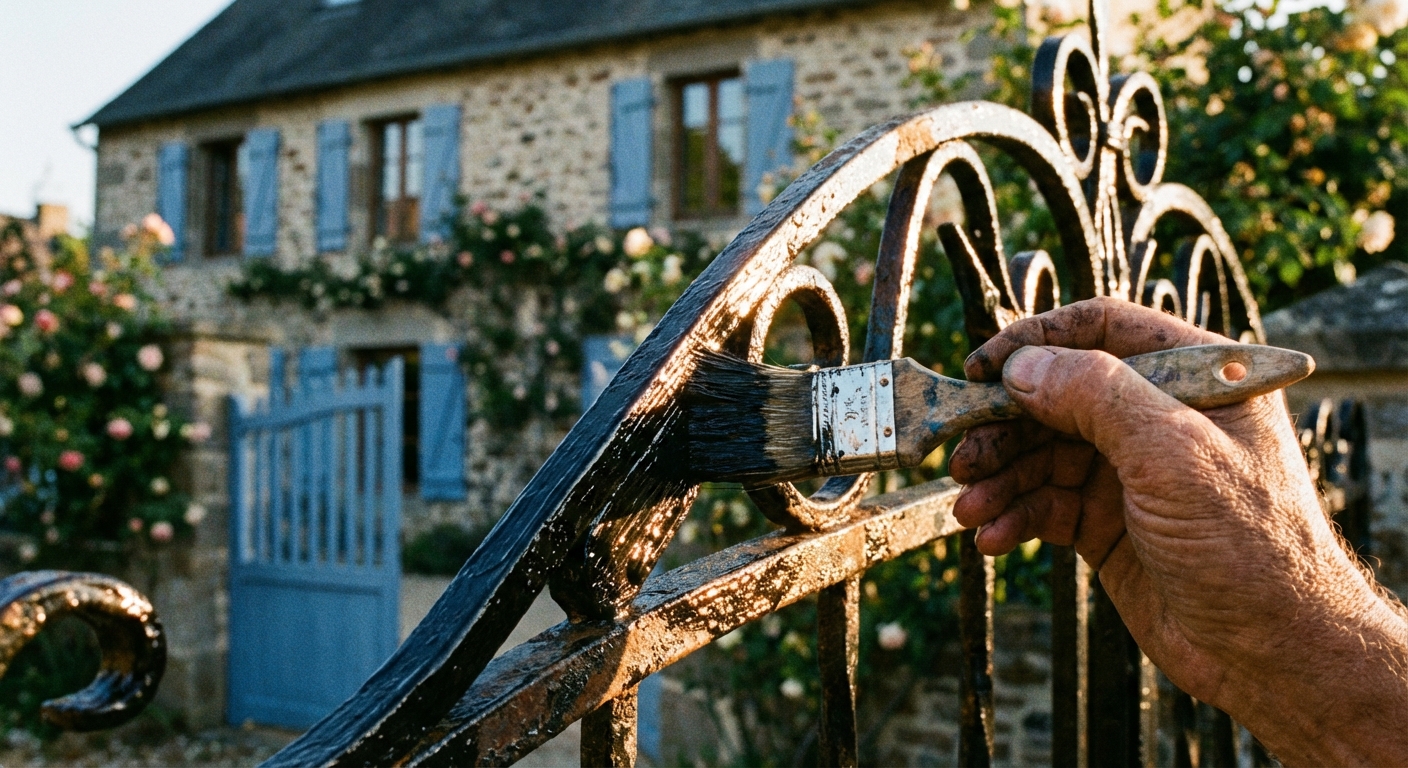 Quel type de peinture choisir pour vos garde-corps, portails et volets extérieurs