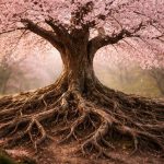 cerisier-fleurs-racines-complexes-arbre