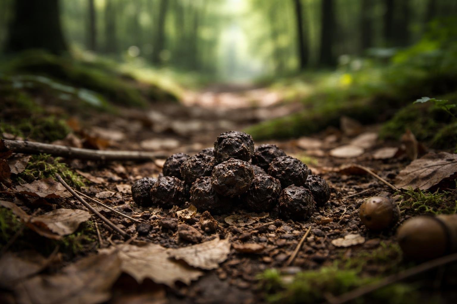 sous-bois-feuilles-crottin-foret-flou
