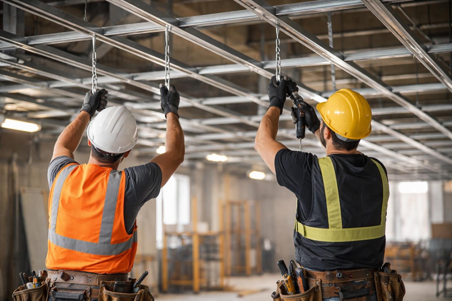 chantier-plafond-ossature-ouvriers-construction