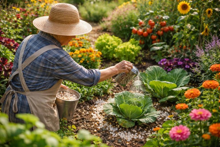 jardin-luxuriant-personne-agee-chapeau-paille