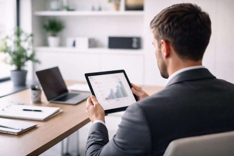 tableau-bureau-moderne-personne-tablette
